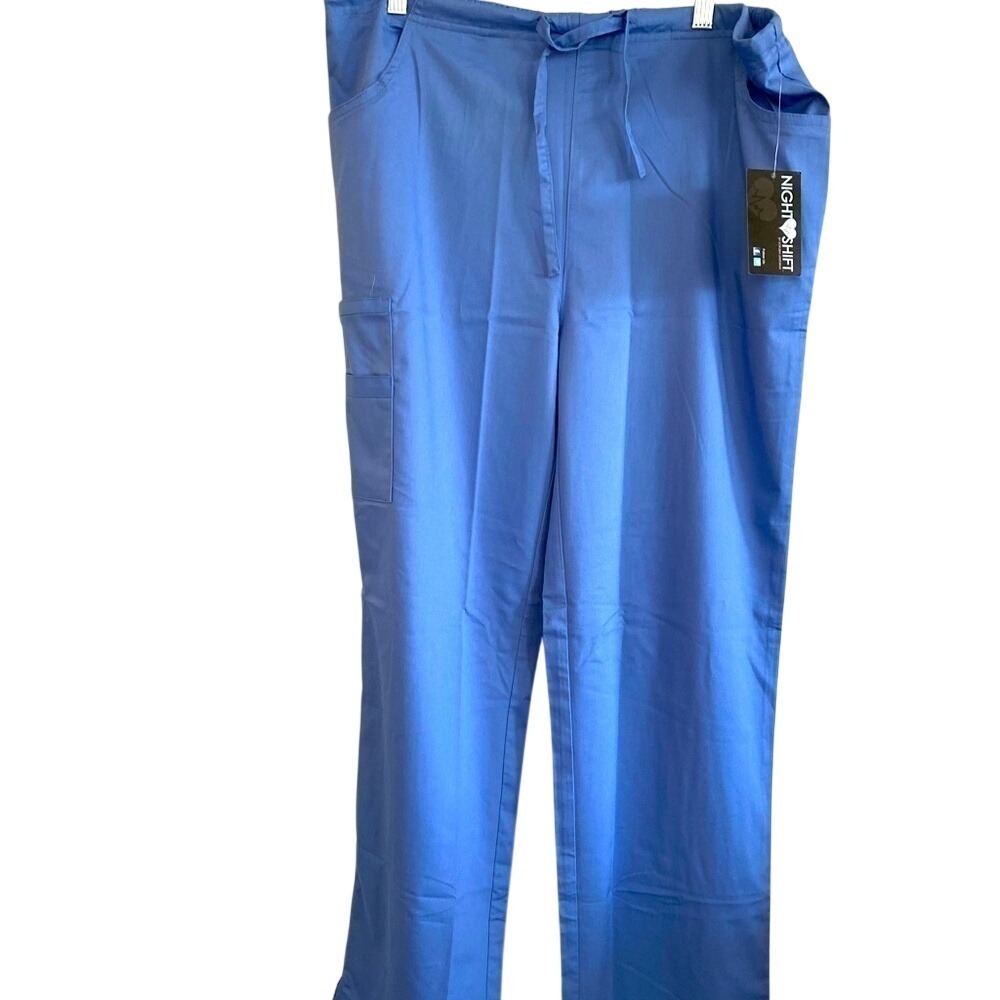 Night Shift by Scrubin Uniforms The Cali Scrub Pants Womens Medium NWT‎ Blue
